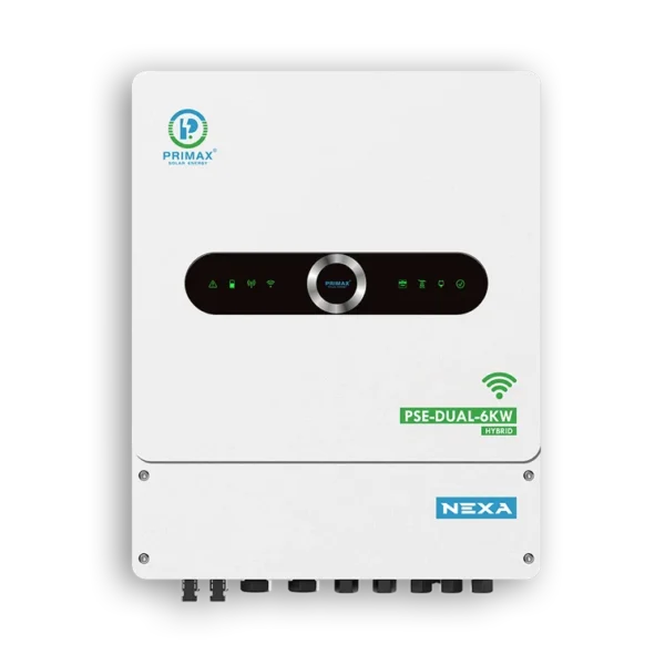Primax Nexa PSE-DUAL-6KW – Hybrid Solar Inverter
