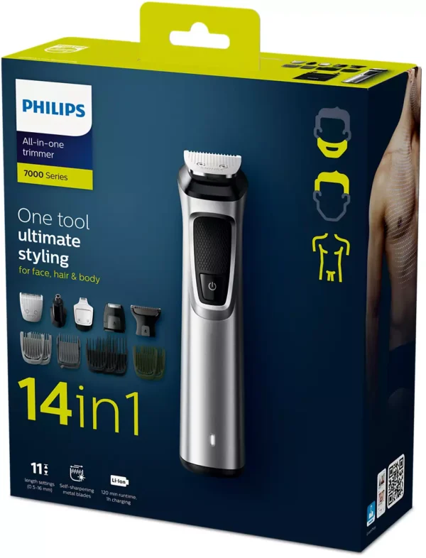 PHILIPS MG7720/15 Multigroom series 7000 14-in-1, Face, Hair and Body - Image 2