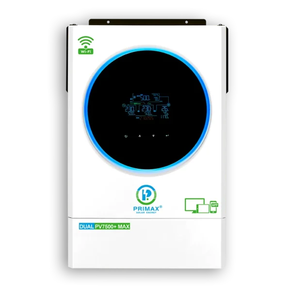 Primax Galaxy Dual PV7500+ Max 6KW Hybrid Mppt Solar Inverter