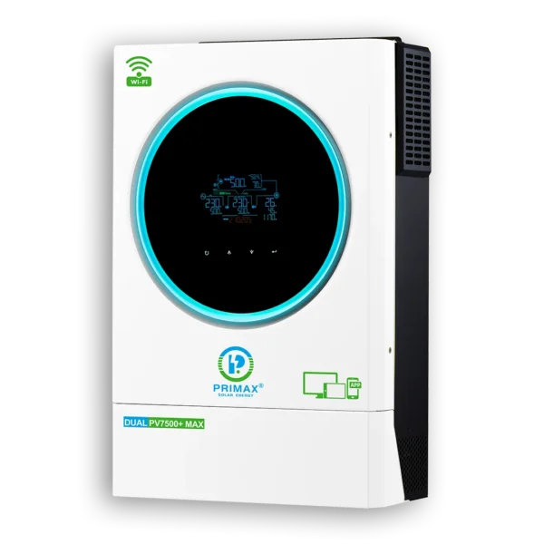 Primax Galaxy Dual PV7500+ Max 6KW Hybrid Mppt Solar Inverter - Image 3
