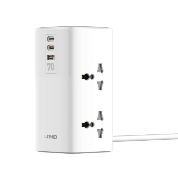 Ldnio SC4383 70W Multifunctional Universal Desktop Power Adapter l Universal Desktop Power Adapter – EU Plug