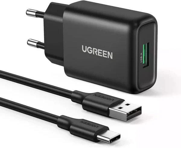 Ugreen 18W Usb Fast Charger with USB-C Cable - 10186
