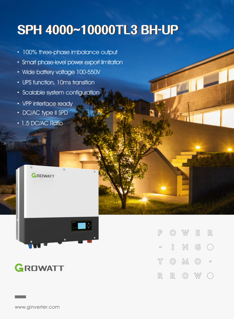 Growatt 10KW Three Phase Hybrid Solar Inverter – Riayat