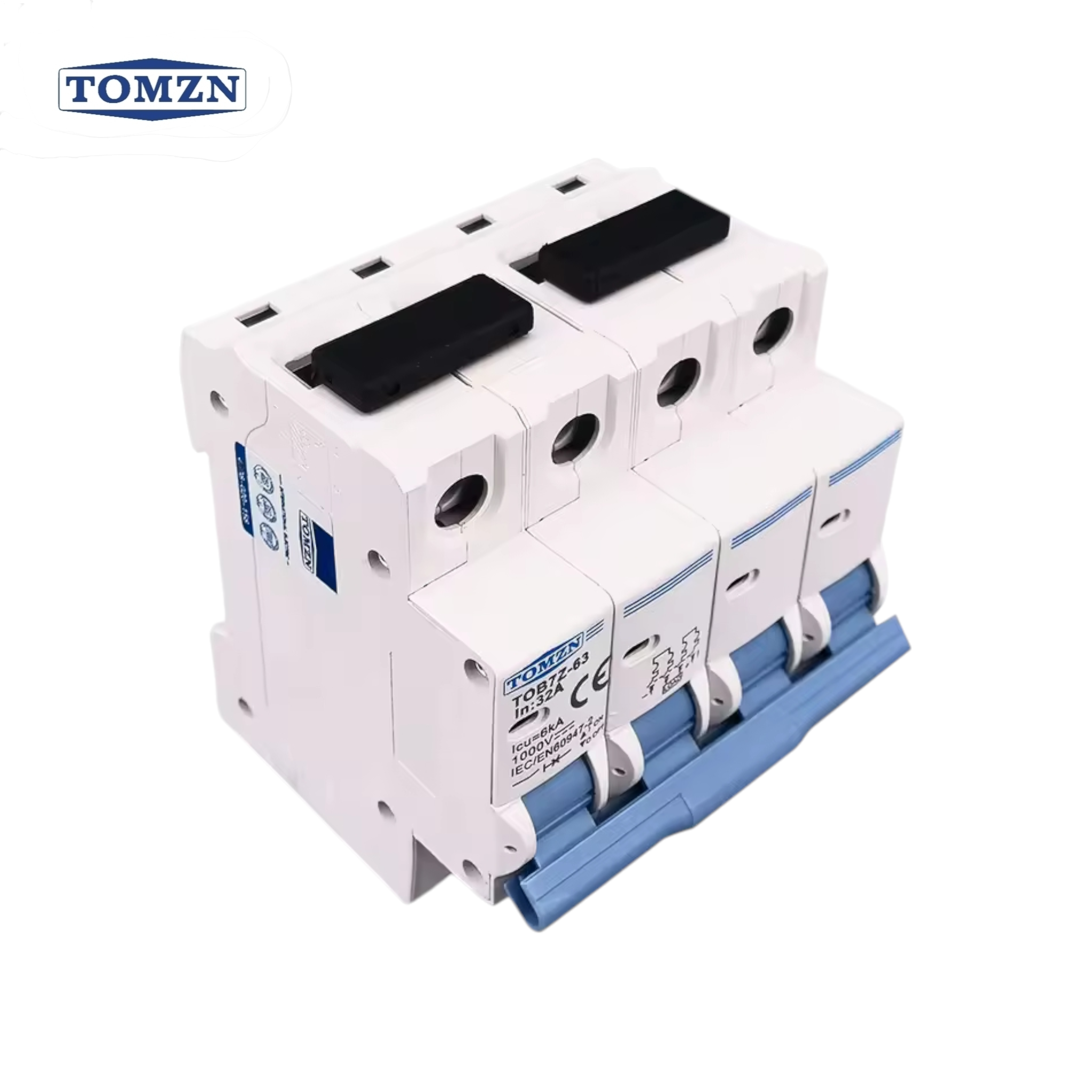 TOMZN 4P DC MCB Solar PV System Mini Circuit Breaker-TOB7Z-63 1000V - Image 3