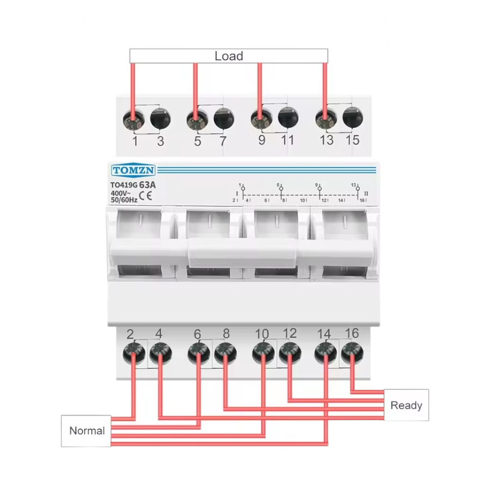 TOMZN 4P 63A 3Phase ChangeOver Switch Breaker-TO419G - Image 4